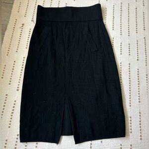 Club Monaco black wool skirt